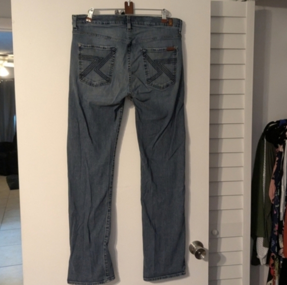 7 For All Mankind Women's Blue Jeans - Picture 2 of 8